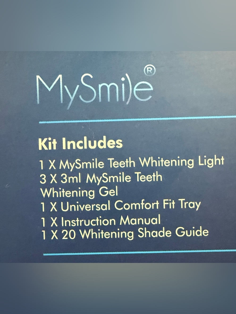 NWT- MySmile Dental Grade Teeth Whitening Kit: Deluxe At-Home Whitening System - Picture 6 of 7